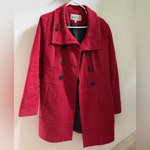 Women's Wool Red Peacoat Tower London Fog size Small